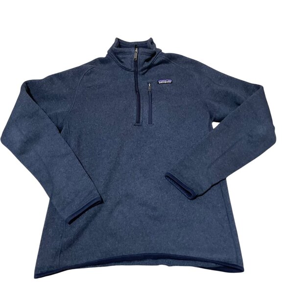 Patagonia Better Sweater 1/4 Zip Fleece Jacket Blue Men’s Size Medium 25522 - Picture 1 of 7